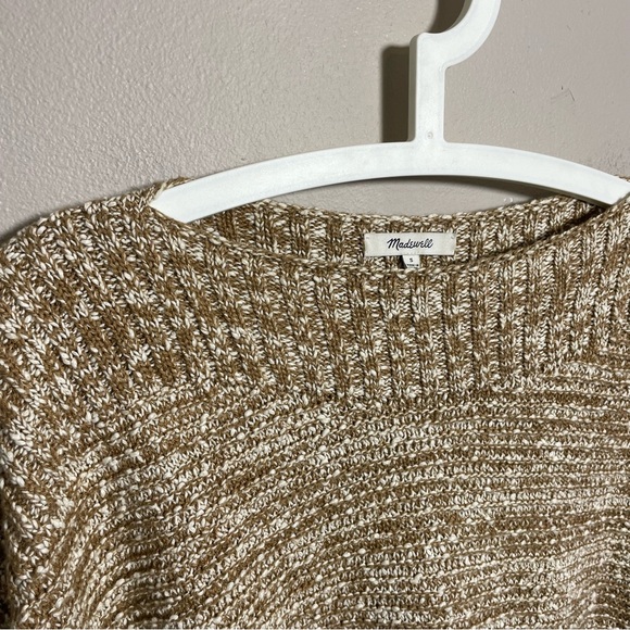 Madewell Boatneck pullover knit sweater button sides oversized - Picture 7 of 12